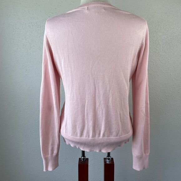 Marled Reunited Credits Pink Button Cardigan Sweater Size M EUC - Picture 6 of 8